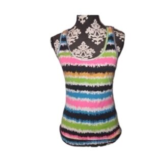 Y2k Colorful Striped Tank Spring Color Vibrant A Framed Wife Beater